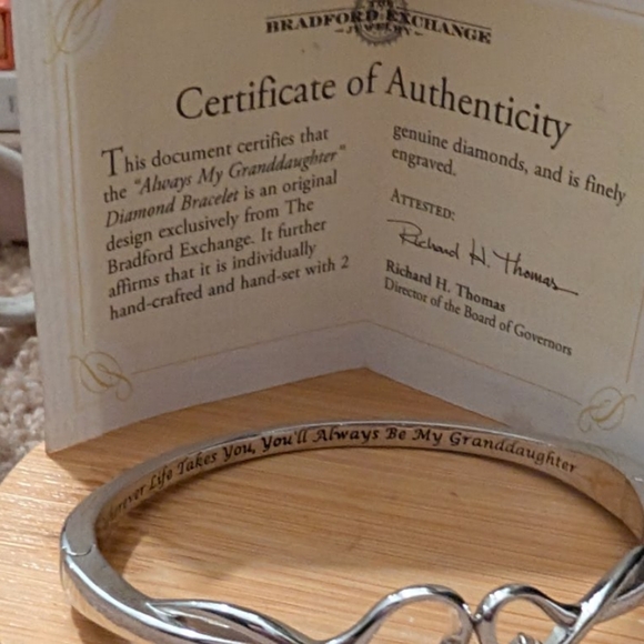 The Bradford Exchange Always Be My Granddaughter Bracelet - Picture 6 of 8